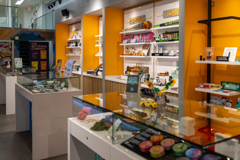 Product displays inside of Stoops