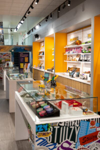Product displays inside of Stoops
