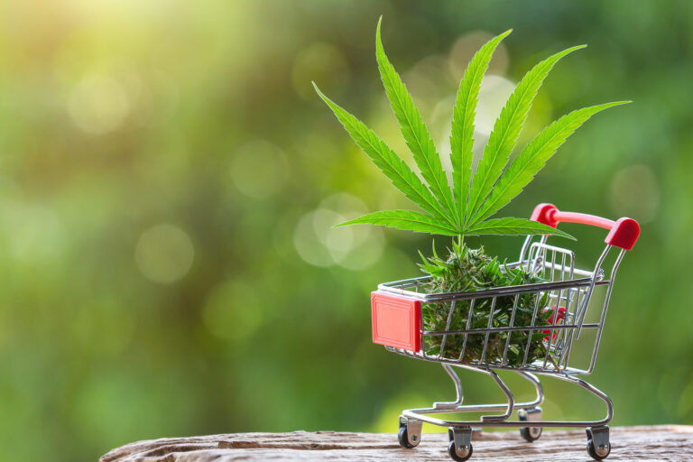 Cannabis in a cart